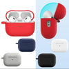 Airpods Pro 2 Soft Silicone Case With Hanging Clip (random color)