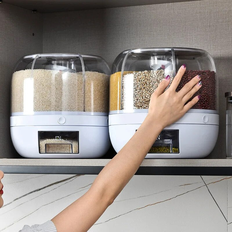 Anti-Moist Rotating Food Storage Dispenser